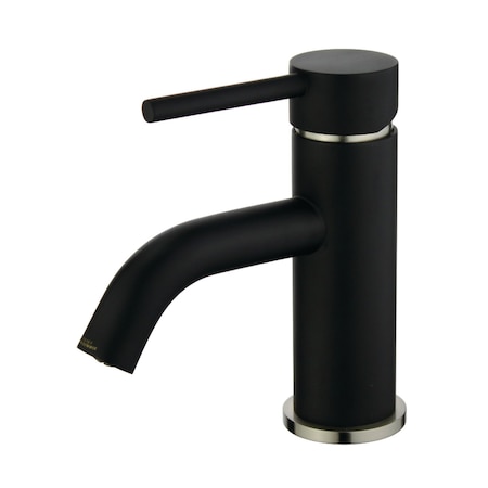 Fauceture Concord Single-Handle Bathroom Faucet W/ Push Pop-Up, Black/ Nickel LS8229DL